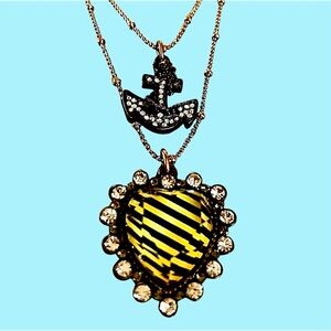 Betsey Johnson Anchor & Heart Necklace | Collector’s Piece